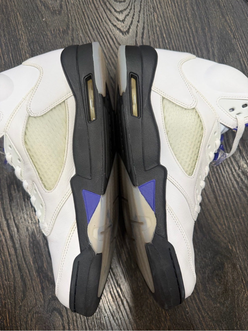 Jordan 5 Dark Concord White Purple Size 12 Preowned - Picture 7 of 10